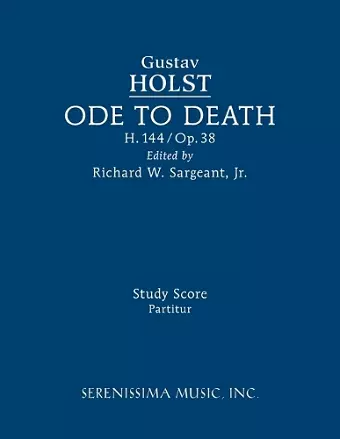 Ode to Death, H.144 cover