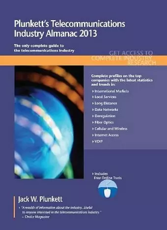 Plunkett's Telecommunications Industry Almanac 2013 cover
