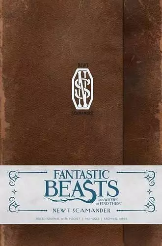 Fantastic Beasts and Where to Find Them: Newt Scamander Hardcover Ruled Journal cover