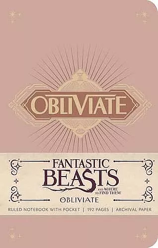 Fantastic Beasts and Where to Find Them: Obliviate Hardcover Ruled Notebook cover