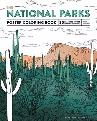 The National Parks Poster Coloring Book cover