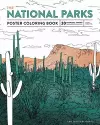 The National Parks Poster Coloring Book cover