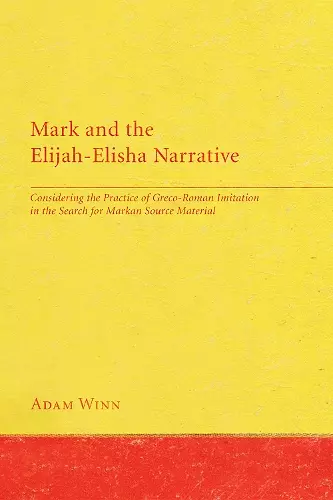 Mark and the Elijah-Elisha Narrative cover