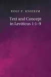 Text and Concept in Leviticus 1 cover