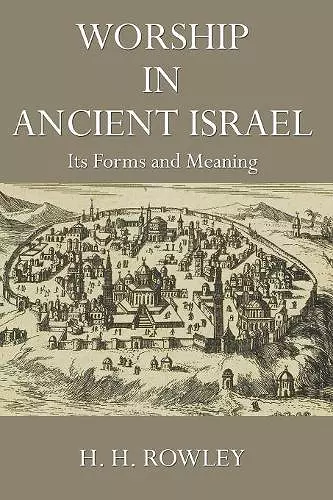 Worship in Ancient Israel cover