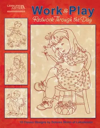 Work & Play, Redwork Through the Day cover