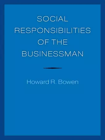 Social Responsibilities of the Businessman cover
