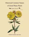 Historical Common Names of Great Plains Plants, with Scientific Names Index cover