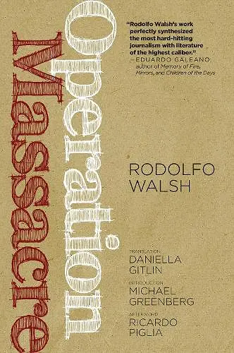 Operation Massacre cover