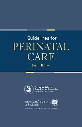 Guidelines for Perinatal Care cover