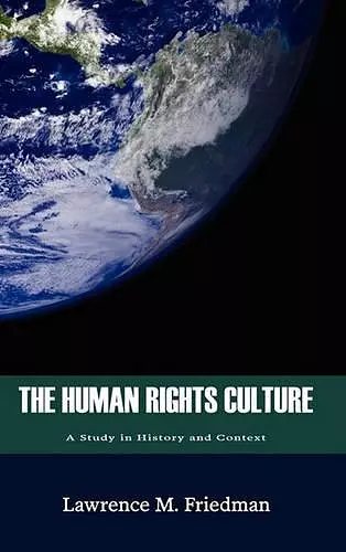 The Human Rights Culture cover