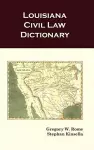 Louisiana Civil Law Dictionary cover