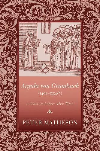 Argula Von Grumbach (14921554/7) cover