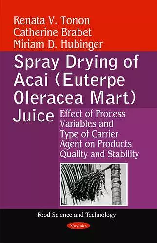 Spray Drying of Acai (Euterpe Oleracea Mart) Juice cover