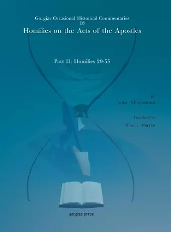 Homilies on the Acts of the Apostles cover