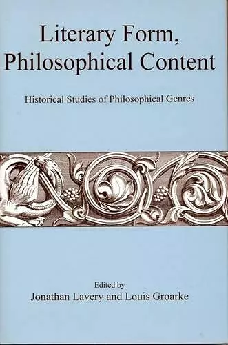 Literary Form, Philosophical Content cover