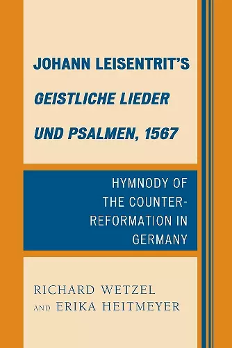 Johann Leisentrit’s Geistliche Lieder und Psalmen, 1567 cover