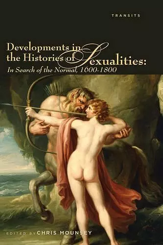 Developments in the Histories of Sexualities cover