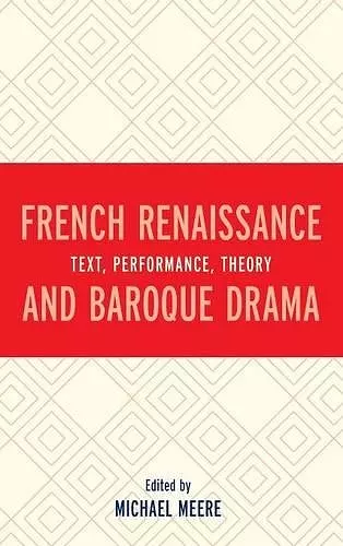 French Renaissance and Baroque Drama cover