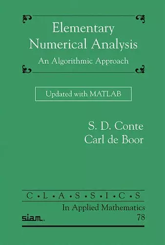 Elementary Numerical Analysis cover