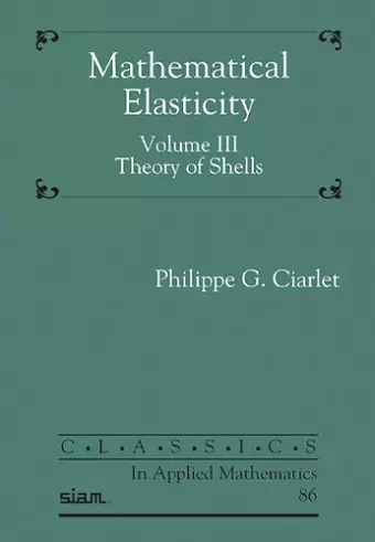 Mathematical Elasticity, Volume III cover