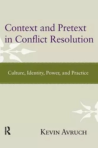 Context and Pretext in Conflict Resolution cover