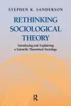 Rethinking Sociological Theory cover