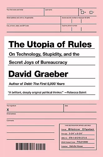 The Utopia Of Rules cover