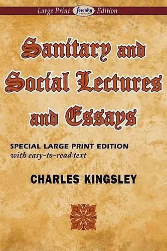 Sanitary and Social Lectures and Essays cover