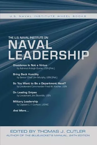 The U.S. Naval Institute on Naval Leadership cover