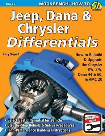 Jeep, Dana and Chrysler Differentials cover