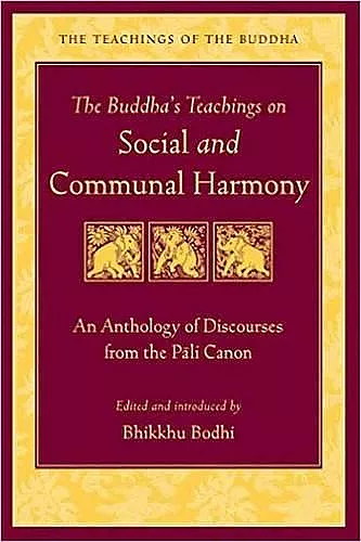 The Buddha's Teaching on Social and Communal Harmony cover