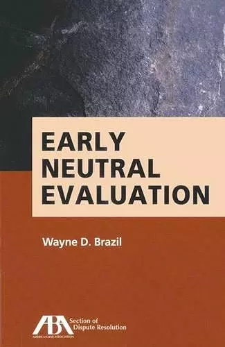 Early Neutral Evaluation cover