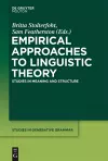 Empirical Approaches to Linguistic Theory cover