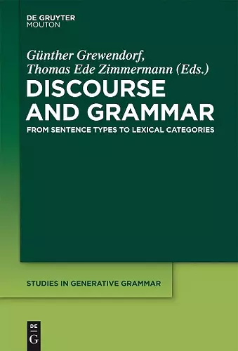 Discourse and Grammar cover