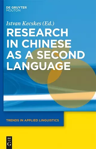 Research in Chinese as a Second Language cover