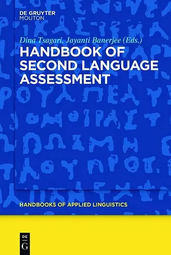 Handbook of Second Language Assessment cover