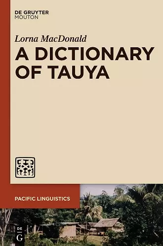A Dictionary of Tauya cover
