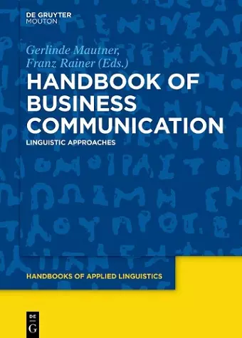 Handbook of Business Communication cover