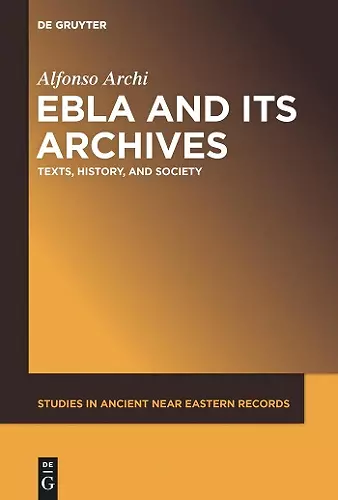 Ebla and Its Archives cover