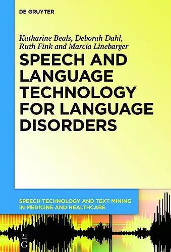 Speech and Language Technology for Language Disorders cover