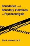 Boundaries and Boundary Violations in Psychoanalysis cover