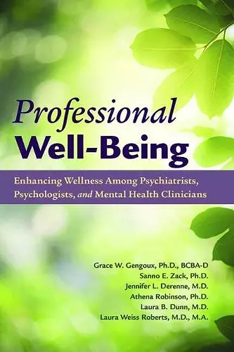 Professional Well-Being cover