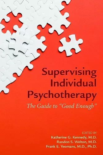 Supervising Individual Psychotherapy cover