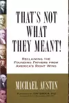 That's Not What They Meant! cover