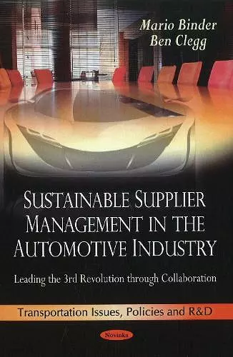 Sustainable Supplier Management in the Automotive Industry cover