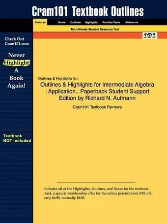 Studyguide for Intermediate Algebra cover