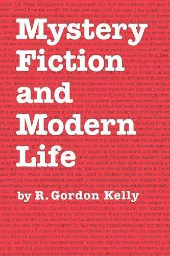 Mystery Fiction and Modern Life cover