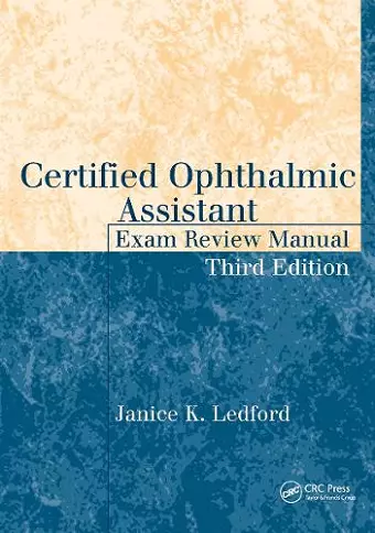 Certified Ophthalmic Assistant Exam Review Manual cover