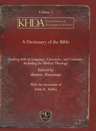 A Dictionary of the Bible (vol 5) cover